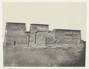 प्राचीन Pselcis Dakkeh मंदिर, नूबिया, 184951, 1852 मुद्रित। द्वारा मैक्सिम डू कैंप