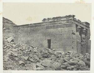 डंडूर प्राचीन तंतौर मंदिर, ओसिरिस-आइसिस-होरस ट्रायड को समर्पित, नूबिया, 184951। द्वारा मैक्सिम डू कैंप