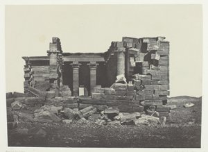 टेंपल डी महरक्का हिएरा साइकैमिनोस डेस ग्रेक्स, नूबी, 184951, 1852 में छपा। द्वारा मैक्सिम डू कैंप
