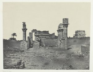 टेंपल डी हरमोंटिस, हाउते-मिस्र, 184951, 1852 मुद्रित। द्वारा मैक्सिम डू कैंप