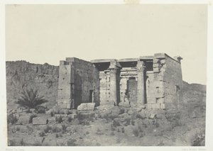 तफेह प्राचीन ताफिस का मंदिर, नूबिया, 184951, 1852 मुद्रित। द्वारा मैक्सिम डू कैंप