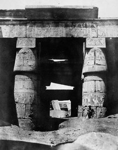 मंदिर खंडहर, मिस्र, 1852 द्वारा मैक्सिम डू कैंप