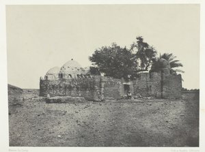 सिदी-अब्देला-अल-मारबाउट का मकबरा, ऊपरी मिस्र, 184951, 1852 मुद्रित। द्वारा मैक्सिम डू कैंप