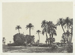 हमामेह का गांव, ऊपरी मिस्र, 184951, 1852 छपा। द्वारा मैक्सिम डू कैंप