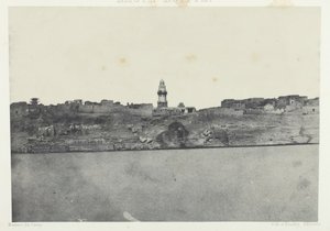 एस्नेह का सामान्य दृश्य, ऊपरी मिस्र, 184951, 1852 में छपा। द्वारा मैक्सिम डू कैंप