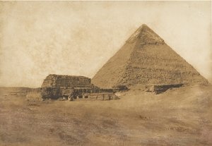 दूसरे पिरामिड का दृश्य, दक्षिण पूर्व से लिया गया, दिसंबर 1849। द्वारा मैक्सिम डू कैंप