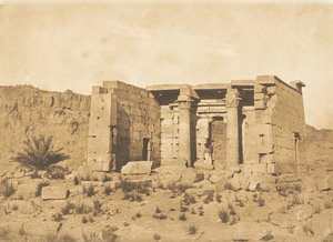 तफ़ह ताफ़िस के मंदिर का दृश्य, 9 अप्रैल, 1850।