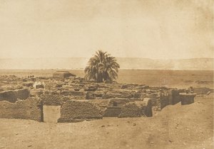 हर्मेंट गांव का दृश्य, 1849-50। द्वारा मैक्सिम डू कैंप