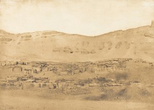 1850 में गरारा गांव का दृश्य। द्वारा मैक्सिम डू कैंप