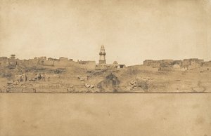 एस्ने नंबर 2 का सामान्य दृश्य, मध्य भाग, 1849-50। द्वारा मैक्सिम डू कैंप