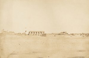 लक्सर के खंडहर का सामान्य दृश्य, वेस्ट थेब्स से लिया गया, 1849-50 द्वारा मैक्सिम डू कैंप