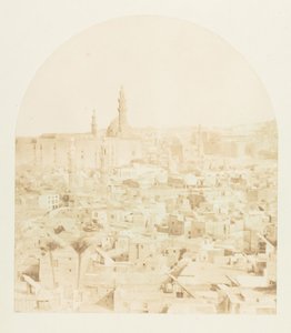तेगलौन मस्जिद से लिया गया काहिरा का सामान्य दृश्य, दिसंबर 1849-जनवरी 1850। द्वारा मैक्सिम डू कैंप