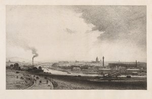 1867 में पेरिस, Trocadero, 1867 से देखें। द्वारा मैक्सिम लल्लन