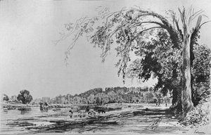 1871 के टेम्स से रिचमंड का दृश्य द्वारा मैक्सिम लल्लन