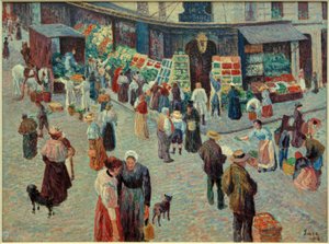 किराना स्टोर, Rue des Abbesses द्वारा मैक्सिमिलिन लूस