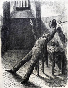 फेलिक्स फेनॉन (1861-1944), कला समीक्षक और कलेक्टर, जेल में (कोठरी में) - लिथोग्राफ (1894) मैक्सिमिलियन लूस (1858-1941) द्वारा जूल्स वालेस मजास की पुस्तक से द्वारा मैक्सिमिलिन लूस