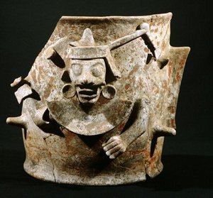Iximche, ग्वाटेमाला, पोस्टक्लासिक अवधि (900-1521) (मिट्टी के बरतन) से धूप जलाने वाला द्वारा माया मय