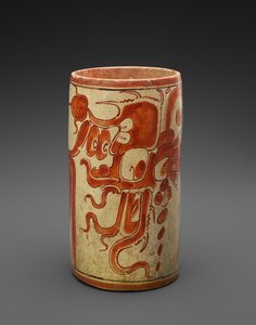 वेसल, 600-900 ई। (सिरेमिक) द्वारा माया मय