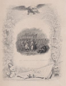 द गॉल्स एंड द फ्रैंक्स, द सॉन्ग्स ऑफ बेरेंजर, 1829 से द्वारा अगस्टे रैफेट