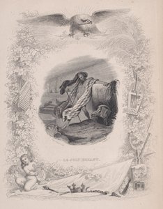 द वांडरिंग ज्यू, द सोंग्स ऑफ़ बेरेंजर से, 1829। निर्माता: मेलचियर पेरोनार्ड, जौबर्ट। द्वारा मेलचियर पेरोनार्ड, जौबर्टो