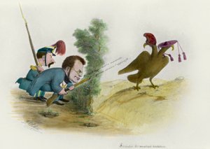 रोमन प्रश्न: कैवोर कैरिकेचर की गणना, c.1860