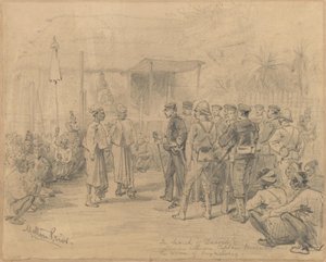 डकैतों की तलाश में, c.1885 द्वारा मेल्टन प्रायर