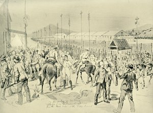 प्रीटोरिया का व्यवसाय: ब्रिटिश अधिकारियों की रिहाई, 1901। द्वारा मेल्टन प्रायर