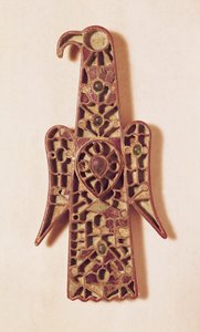 ईगल के आकार का ब्रोच (धातु और तामचीनी) द्वारा Merovingian