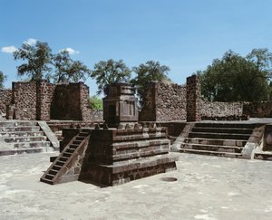 एटेटेल्को का महल द्वारा मैक्सिकन स्कूल