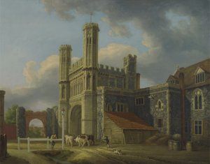 सेंट ऑगस्टीन गेट, c.1778 (कैनवास पर तेल)