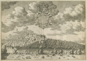 डडली कैसल: कॉपर-प्लेट उत्कीर्णन, एन डी [1653-1686] द्वारा माइकल बर्गर