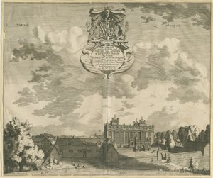 गॉर्ड्स ब्रोमली हॉल: उत्कीर्णन, एनडी [1653-1686] द्वारा माइकल बर्गर