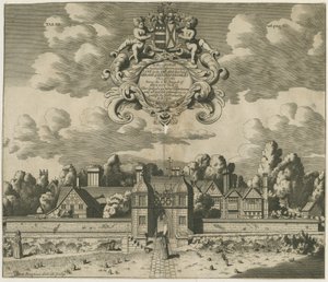 सैंडन हॉल: उत्कीर्णन, एन डी [1653-1686] (प्रिंट) द्वारा माइकल बर्गर
