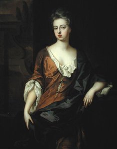 राहेल रसेल का पोर्ट्रेट (1674-1725) डचेस ऑफ डेवोनशायर (कैनवास पर तेल) द्वारा माइकल डाहल