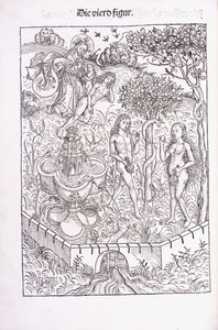 अदन और ईव गार्डन के ईडन में, 1491 द्वारा माइकल वोल्गेमुथ