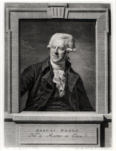 पास्कल पाओली का चित्रण, बेनोइट लुई हेनरिकेज़ द्वारा उत्कीर्ण (1732-1806) द्वारा मिशेल मार्टिन ड्रोलिंग