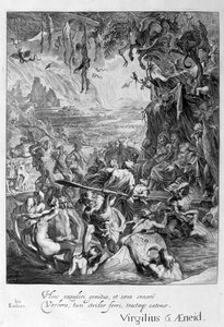 नर्क का दृश्य, 1655 द्वारा मिशेल डी मारोलस