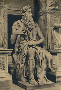 रोम - सेंट के चर्च पीटर बैंड - माइकल एंजेलो, 1910 द्वारा मूसा द्वारा माइकल एंजेलो बुओनारोती