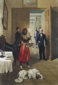 1865 में सार्सोकेय सेलो में ग्रेट पैलेस के फ़ोयर द्वारा Zichy द्वारा Mihaly