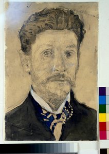 स्व-चित्र - मिखाइल एलेक्ज़ेंड्रोविच व्रुबेल (व्रुबेल) (1856-1910) द्वारा कार्य द्वारा मिखाइल अलेक्जेंड्रोविच व्रुबेल