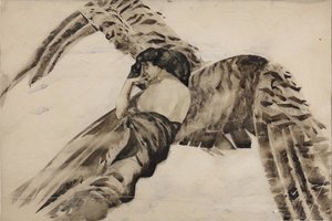 फ्लाइंग दानव, 1890-1891 द्वारा मिखाइल अलेक्जेंड्रोविच व्रुबेल