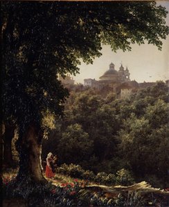 रोम, 1836 के पास अरिसिया द्वारा मिखाइल इवानोविच लेबेदेव