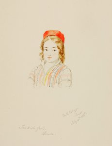 टर्किश गर्ल, ब्रुसा, 1845।