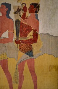 जुलूस फ्रेस्को का पुनर्निर्माण द्वारा Minoan