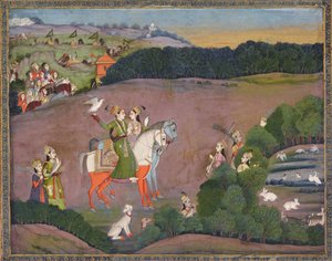Sultan Baz Bahadur and Roopmati, ca 1735