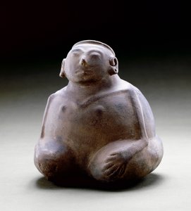 मानव पुतला पोत, 1300-1500 (सिरेमिक)