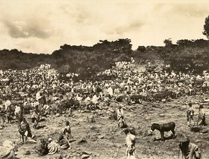 फासिस्ट युग में 'बिल्डिंग ए एम्पायर': एबिसिनियन मार्केट, 09/05/1936 (बी/डब्ल्यू फोटो) द्वारा मोडेस्टिनो बाल्डिनेटी