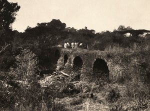 फासीवादी युग में 'बिल्डिंग ए एम्पायर': पुर्तगाली पुल, 09/05/1936 (बी/डब्ल्यू फोटो) द्वारा मोडेस्टिनो बाल्डिनेटी