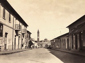 फासिस्ट युग में 'बिल्डिंग ए एम्पायर': अस्मारा में सड़क, 09/05/1936 (बी/डब्ल्यू फोटो) द्वारा मोडेस्टिनो बाल्डिनेटी
