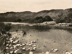फासीवादी युग में 'बिल्डिंग ए एम्पायर': सेतित नदी, 09/05/1936 (बी/डब्ल्यू फोटो) द्वारा मोडेस्टिनो बाल्डिनेटी